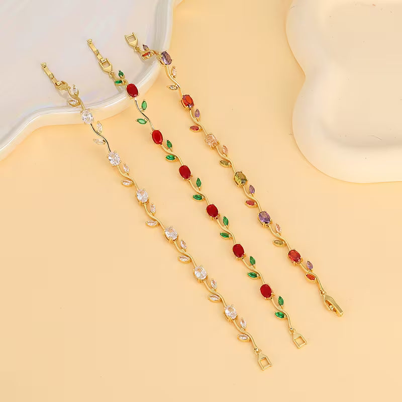 “Tulipan con circones” Pulsera exclusiva