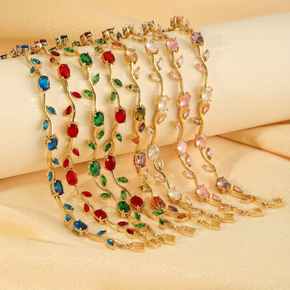 “Tulipan con circones” Pulsera exclusiva