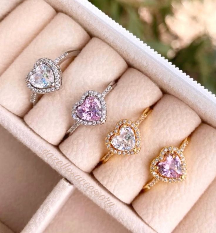 Anillo de Promesa Corazon + Box de regalo