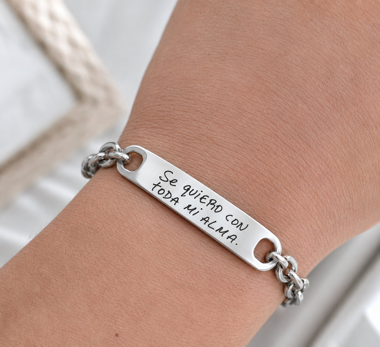 "Mi tesoro” Pulsera Personalizada Para Papá