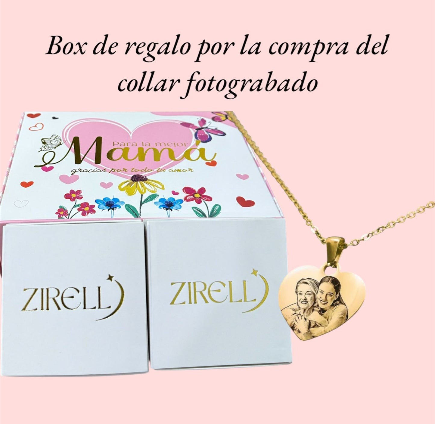 Collar personalizado para mamá + Box de regalo de mamá