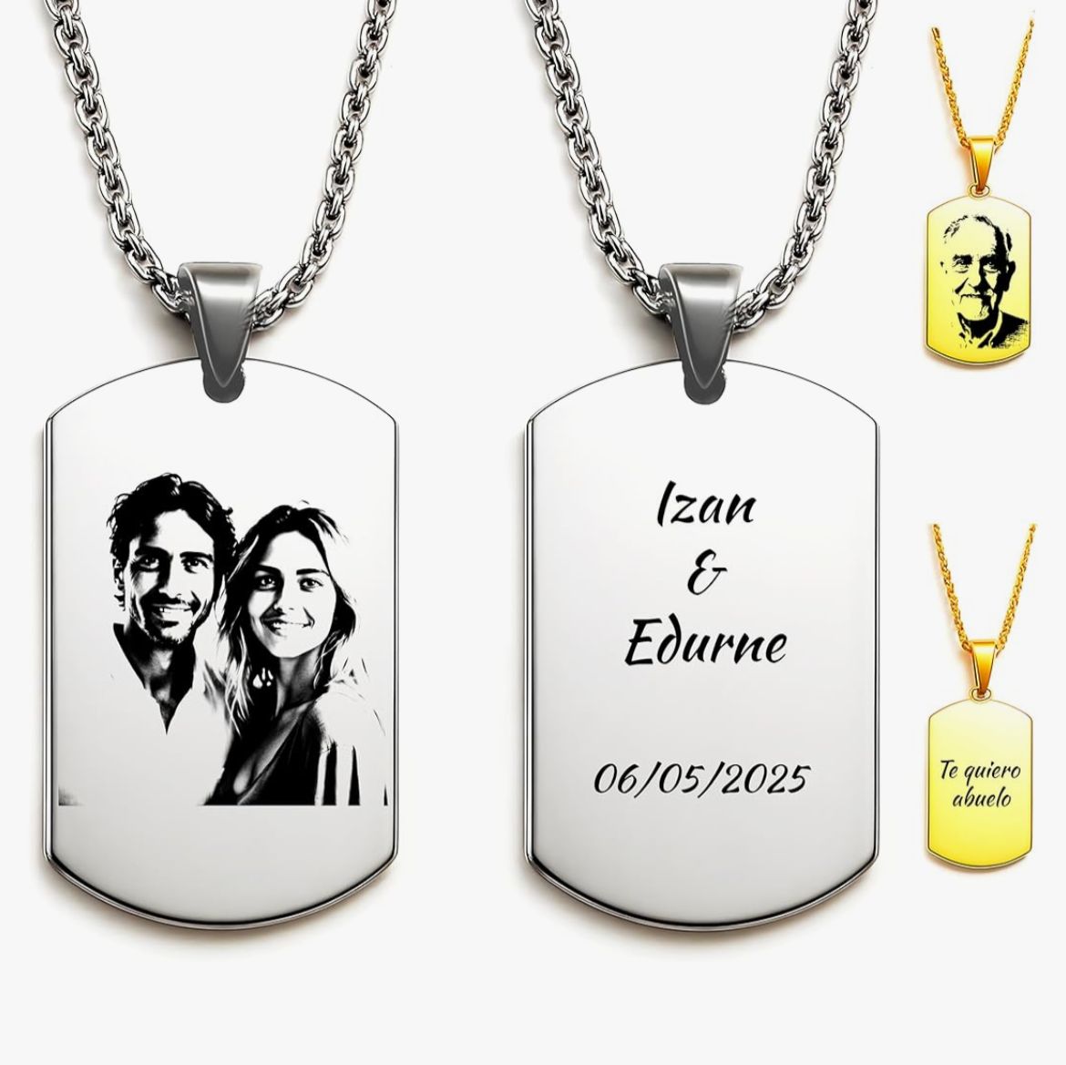 Collar personalizado para papá + Box de regalo de papá