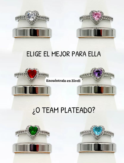 Anillos de Promesa Eterna + Box de regalo