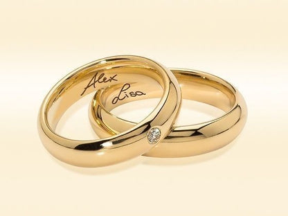 “Nuestra Promesa” Pack de 2 Anillos personalizados + Acta de promesa