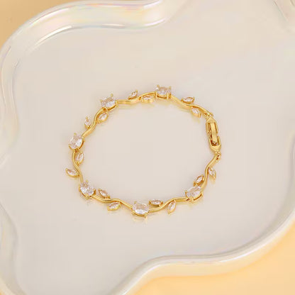 “Tulipan con circones” Pulsera exclusiva